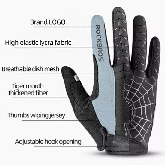 Motorcycle Gloves for Men Women Motorbike Riding Touchscreen Full Finger Gloves