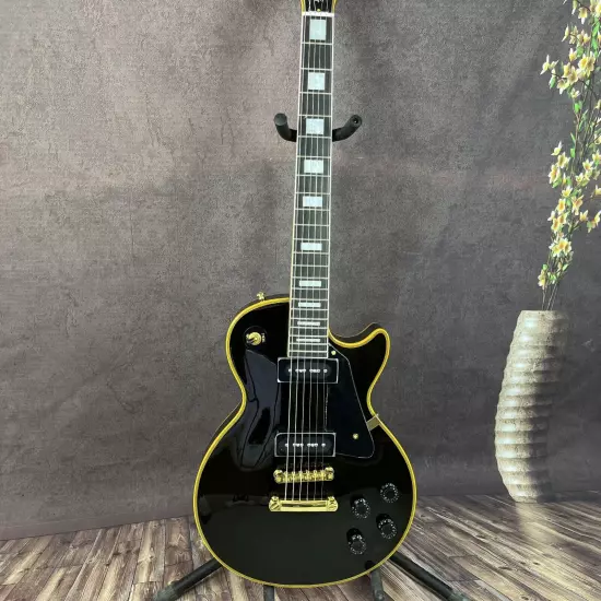 Hot sales Vintage 1956 Les Paul Custom Black Beauty Electric Guitar Fast Shippin