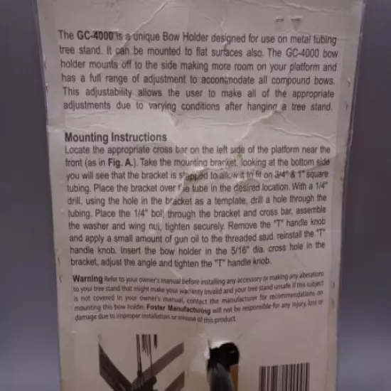 Foster Deluxe Bow Holder GC-4000