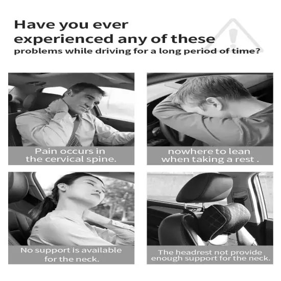 Multi-Functional Headrest Pillow Memory Foam Car Neck Pillow,Support Cervical