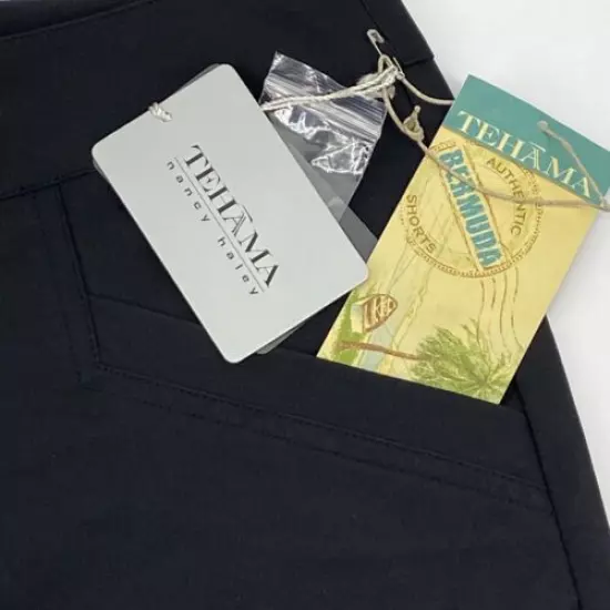 Tehama Nancy Haley Women's Size 8 Golf Shorts Black MSRP $69.99 U6