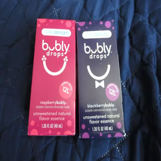 Sodastream Bubly Drops Raspberry/Blackberry flavor 40ml (pack of 2)