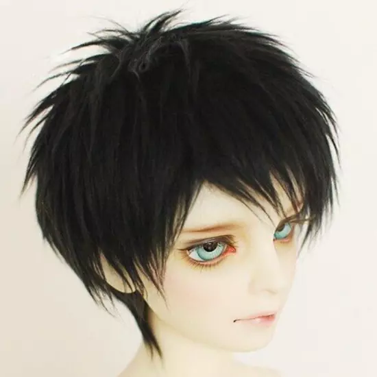 Handmade Toy 1/12 1/8 1/6 1/3 1/4 Doll Wig BJD/SD Doll Props Short Hair 1 Pcs