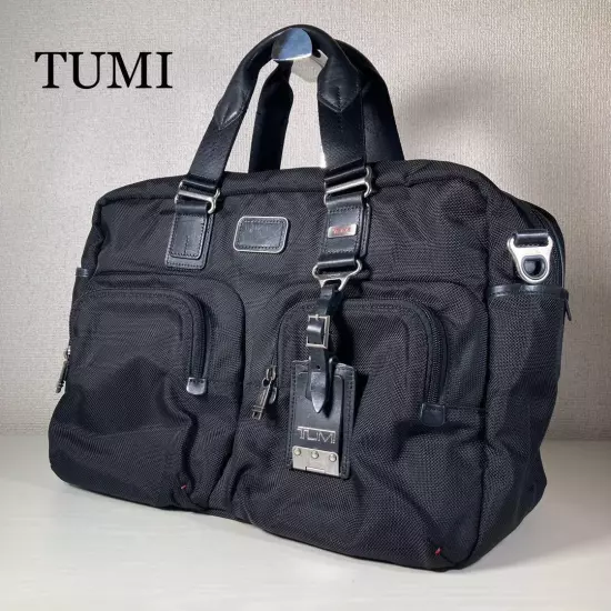 Tumi Business Bag Briefcase Nylon Leather 2Way Black