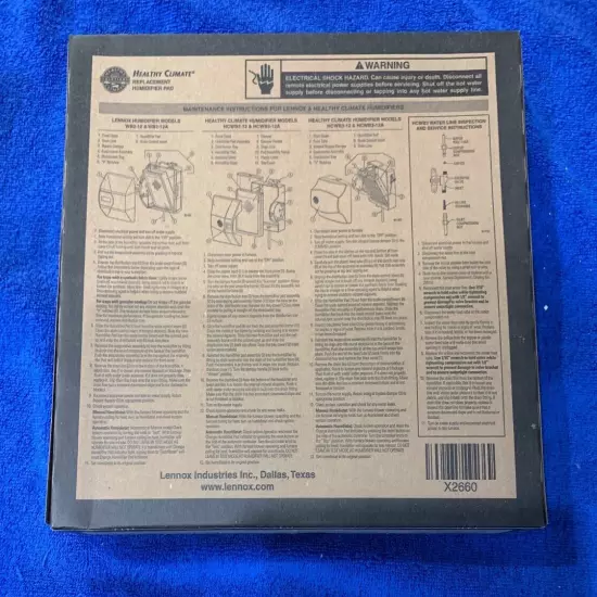 New Lennox Healthy Climate X2660 - Humidifier Pad #10 2 PACK