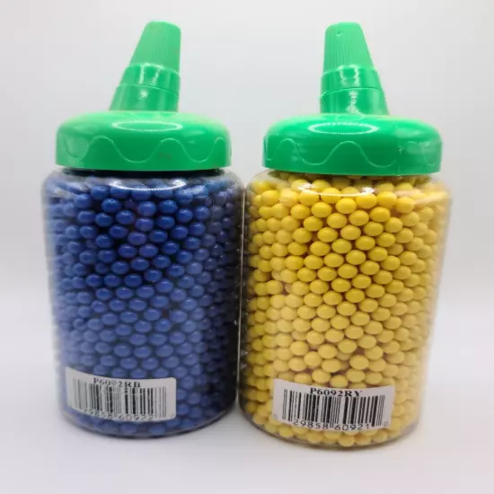 Lot of 2 4000 Pellets Flying Colors .12g 6mm Air Soft Pellets Blue and Yellow