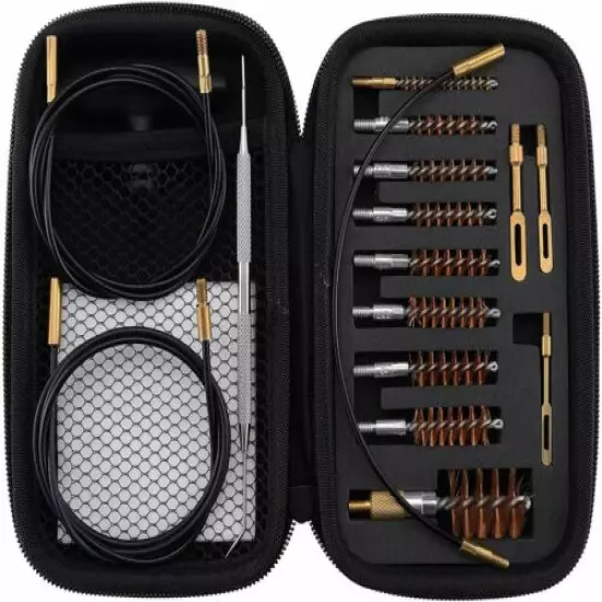 Universal Gun Cleaning Kit Rifle Pistol Handgun Clean Care Maintenance Compact