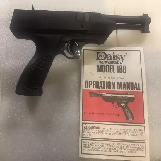 Vintage Daisy BB Gun Model 188 Fully Functional With Manual