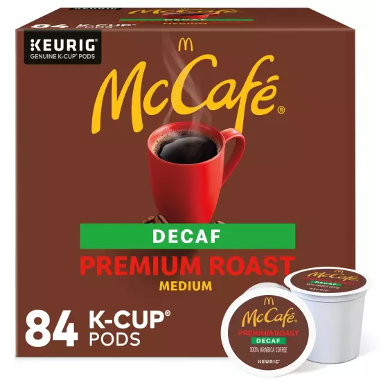 McCafe Premium Roast Decaf, Keurig Single Serve K-Cup Pods, Medium Roast Coff...