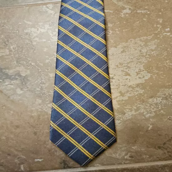 Men's Nautica Blue and Yellow Striped Tie - Professional 