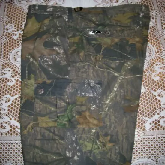 Mossy Oak Silent Stalker Breakup Camo Cargo Hunting Pants Men's sz Large 38 x 31