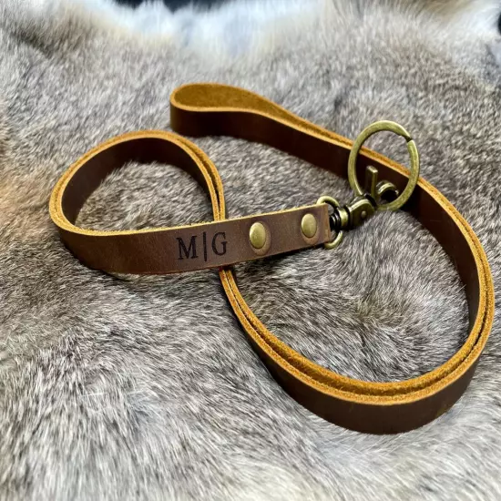 Personalized Leather Lanyard