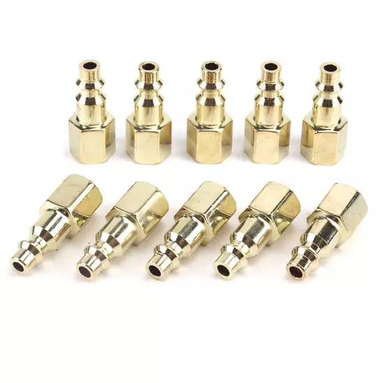 2/4/8Pcs 1/4'' NPT Brass Air Tool Couplers Accessories Quick Coupler Connector