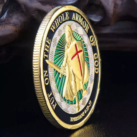 100PCS Put On the Whole Armor of God Commemorative Challenge Coin Collection