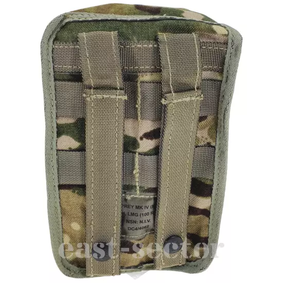 British Army Military LMG Mag 100rd Pouch MTP OSPREY Molle Vest Multicam UK