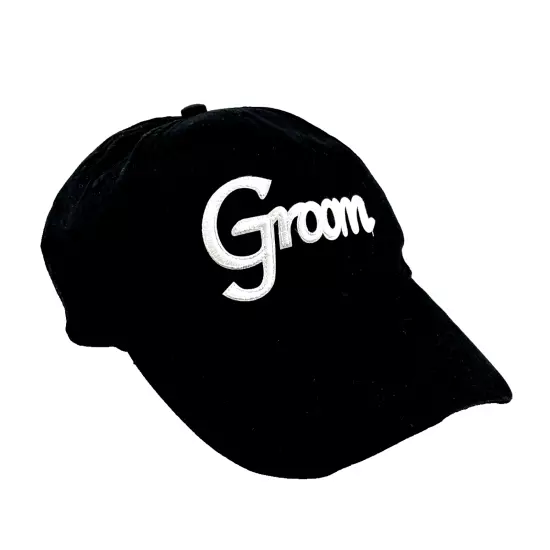 Adult GROOM CAP Black - OSFM - Adjustable