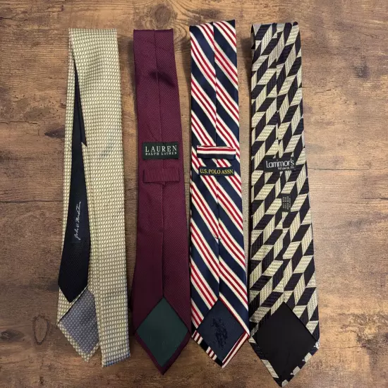 Lot of 16 Assorted 100% Silk Men's Ties