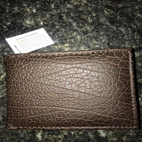 Men's Vegan Wallet 2 Cash Slots 6 Card slots Brown (LR-6)