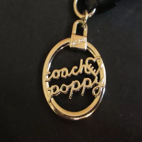 Coach Poppy Bag Tag w/ Extra Charm