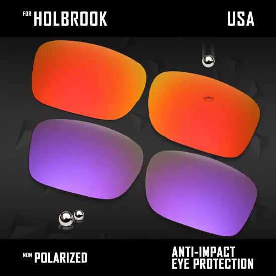 Anti Scratch Polarized Replacement Lenses for-Oakley Holbrook OO9102 Options