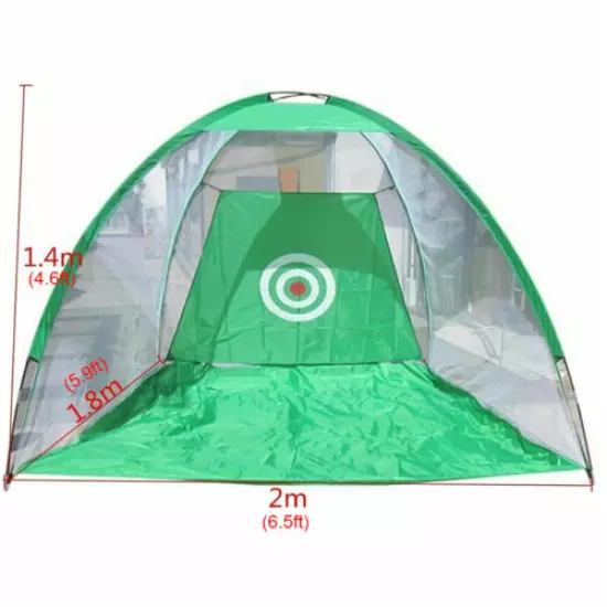 6.5FT Foldable Golf Practice Net Cage Driving Hitting Training Aid Target Bag 