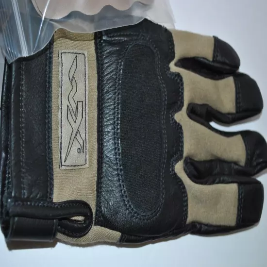 Wiley X Hybrid Hard Removable Knuckle Tan Gloves Coyote Sz M G241.ME NWT