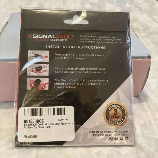 Signal Vault Credit&Debit Card Protector