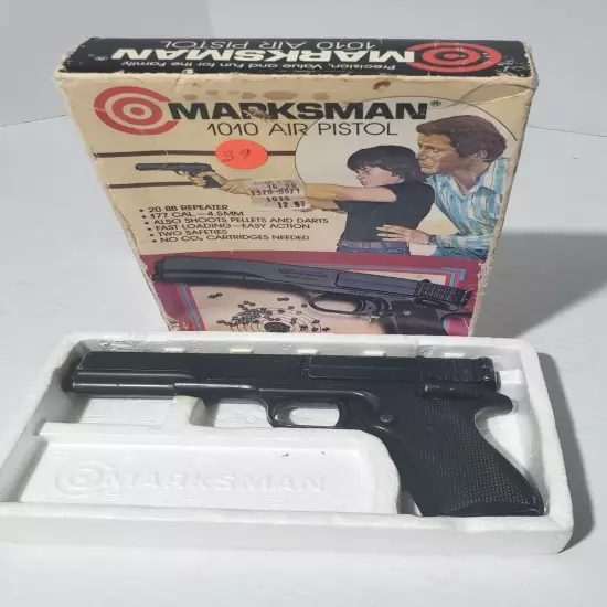 Vintage MARKSMAN 1010 AIR PISTOL w/ Original BOX 1986