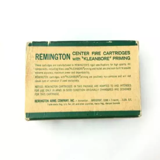 Remington .32 Long Colt EMPTY Ammo Box Green 1732 Man Cave Decor 2987-QQ