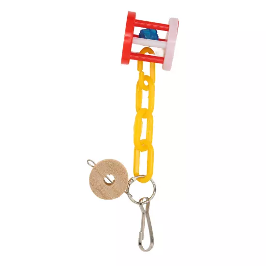 15pcs Bird Swing Chewing Toy Colorful Bite Resistance Parrot Swing Toys Set For