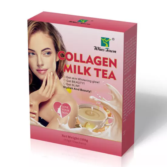 100% Natural COLLAGEN MILK TEA Shaking Milk Tea Health Tea