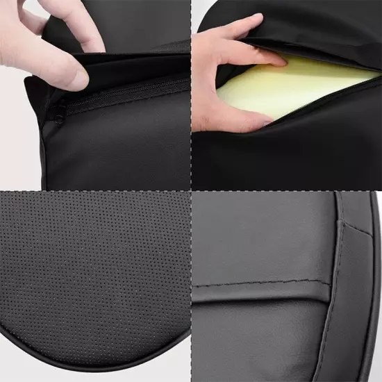 Leather Memory Foam Headrest Car Neck Pillow Support Rest Pillow Neck Support