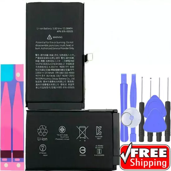 Replacement Internal Battery For iPhone 6 7 8 11 12 13 Pro X XS XR SE +Tools LOT