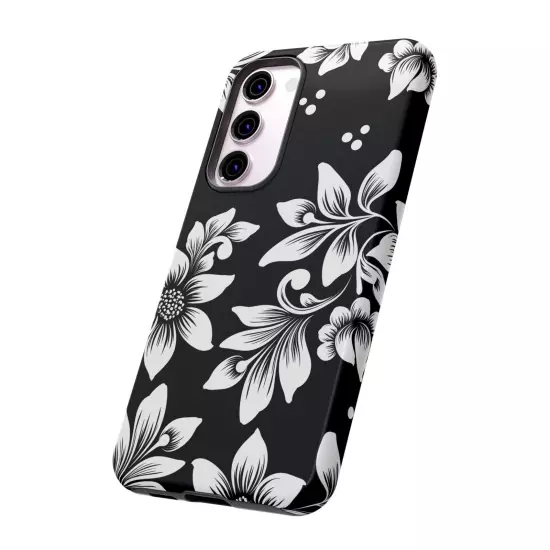 Black & White Floral Style - Tough Cases