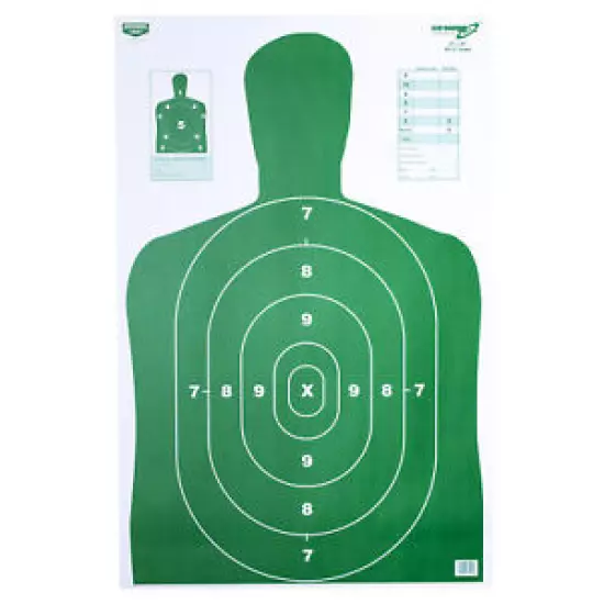 B/C Eze-Scorer BC-27 Green Target 23"x35" 100 Pack