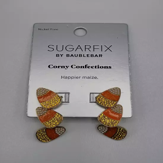 Sugarfix Baublebar Earrings Halloween Jewelry Candy Corn Pierced 