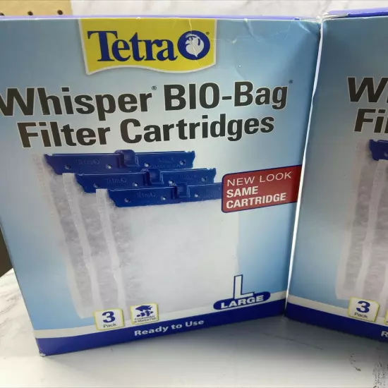 2 Tetra Whisper Bio-Bag Filter Cartridges Large 3 pack Aquarium