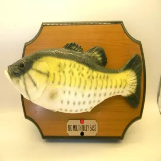 Big Mouth Billy Bass Singing Animated Fish Wall or Table Plaque