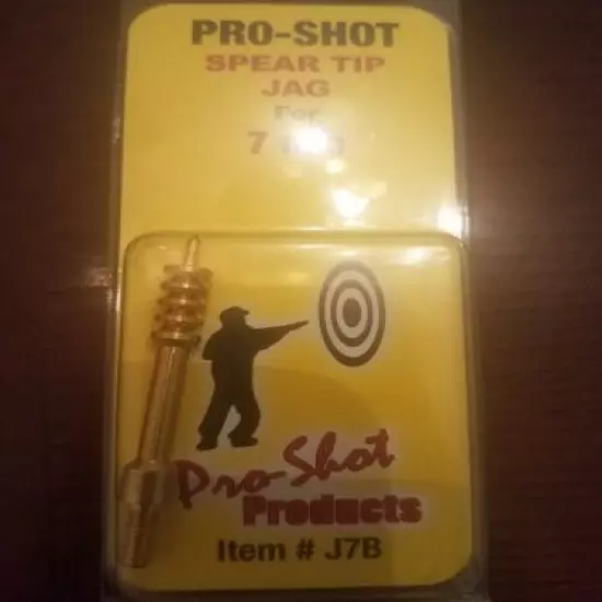 Pro-Shot Spear Tipped Cleaning Jag 7mm 8 x 32 Thread Brass # J7B New!