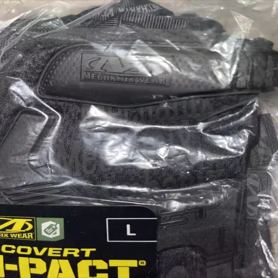 MECHANIX WEAR TAA Covert M-PACT Black Gloves Size Large New & Sealed Ships Free