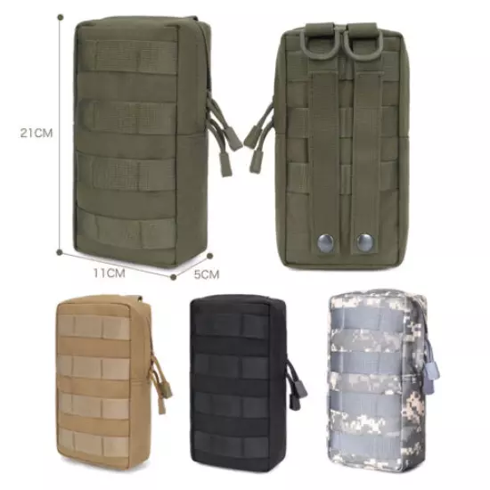 Tactical Molle Pouch Waist Bags EDC Belt Fanny Pack Cards Keys Hunting Utility