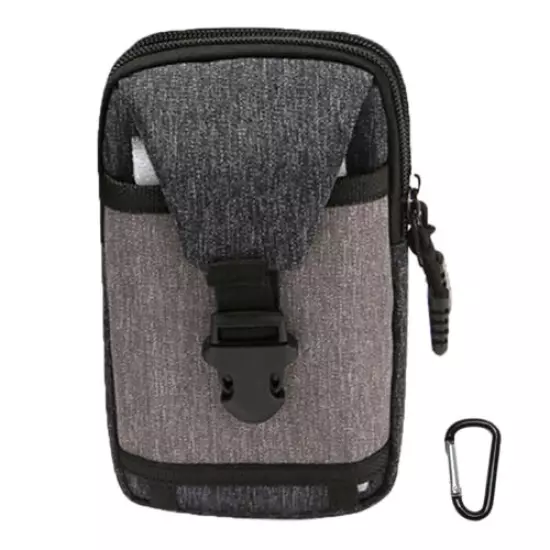 7'' Tactical Waist Pack Unisex Molle Phone Pouch Bags with Hook EDC Storage Pack