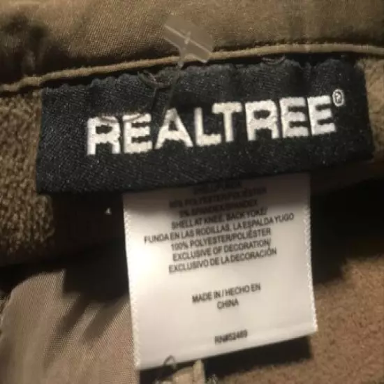 REALTREE CAMO FLEECE LINCE HUNTING PANTS SZ 2XL REALTREE XTRA EUC