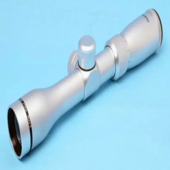 Long Eye Relief Revolver Scout Scope 2-7X32 Silver Chrome w/ weaver Scope Rings