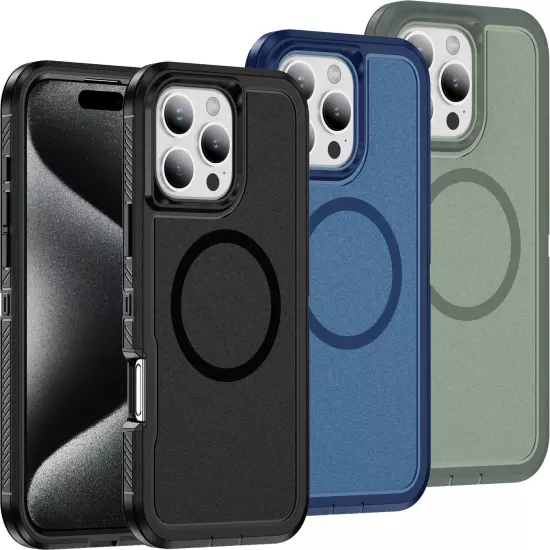 Tough Dual Layer Seam Case for iPhone 16 Pro Max - Compatible with MagSafe