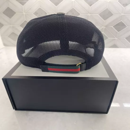 Gucci Kingsnake GG Supreme Monogram Trucker Hat