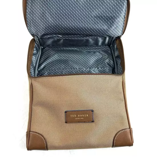 Ted Baker Smart Nylon Shirt Case With Pouch Brown Natural Travel Brand New