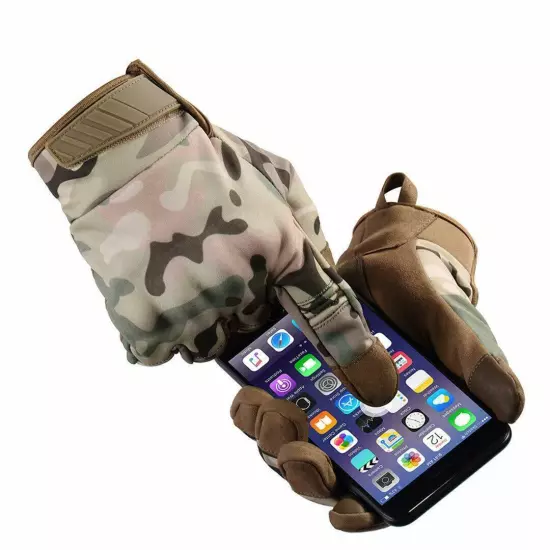 Outdoor Tactical Gloves for Men Breathable Touchscreen Full Finger Work Gloves