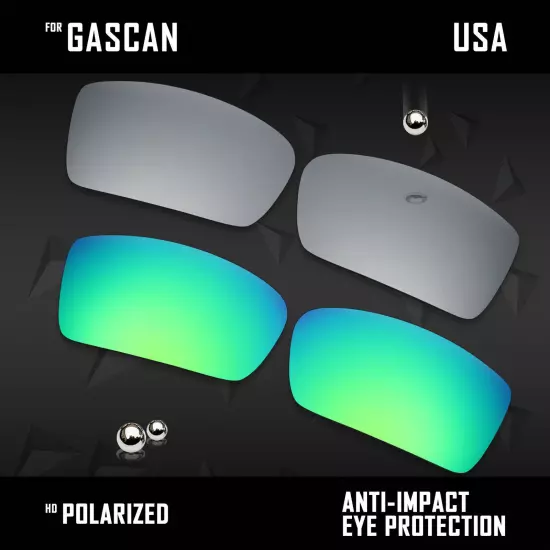 Anti Scratch Polarized Replacement Lenses for-Oakley Gascan OO9014 Options