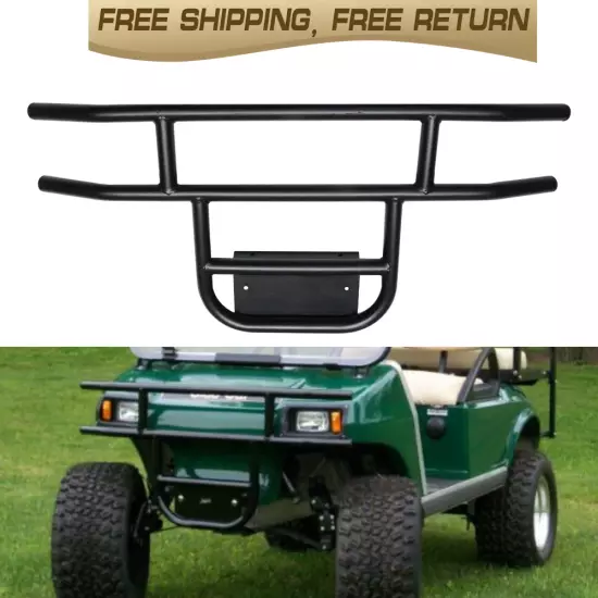 For Club Car Golf Cart Front Bumper Brush Guard Fits 1981-Up DS Models Black